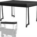 Universal Wagon Canopy Cover - Waterproof Removable Awning for 33.8-37" Folding Utility Carts, Beach Wagon Sun Shade with Quick Setup (Wagon Not Included) - Black