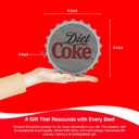 Diet Coke Bottle Cap Shaped Bluetooth Speaker with Kickstand, Color Changing Light, FM Radio, 6H Playtime, Micro SD Card, Aux Port for Home/Outdoors/Beach/Bar | Portable Bluetooth Speakers