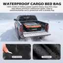 Kingfun Truck Bed Cargo Bag, 26 Cu Ft Waterproof Cargo Carrier | Heavy-Duty PVC Storage with 4 Cam Buckles & Reflective Trim, Fits Any Pickup for Camping, Travel, Moving & Hauling
