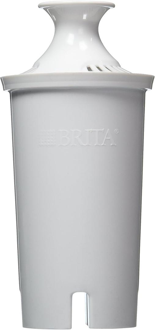 Brita Standard Water Filter, BPA-Free, Replaces 1,800 Plastic Water Bottles a Year, Lasts Two Months or 40 Gallons, Includes 1 Filter, Kitchen Essential
