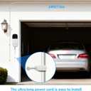 24ft/7.5m Outdoor Power Cable & Adapter - Weatherproof, Continuous Charging for myQ Smart Garage Door Video Keypad (7.5M)