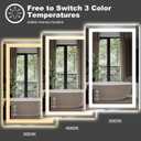 LED Bathroom Mirror 36"X36" with Front Light and Backlit