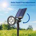 6 Pack Solar Lights Outdoor Waterproof IP65,Warm White Light,2 Lighting Modes,Solar Powered Spotlights for Yard Garden Solar Spot Lights for Flag Landscape Auto On/Off