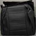 FEINEPRO Seat Covers for Honda Civic Sedan Sport 2022 2023 2024 & LX 2022-2026, Custom Faux Leather Car Seats Cover Full Set Waterproof - Black (Solid Rear Seatback - NO Rear Armrest)