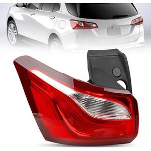 Misakomo Tail Lights Compatible with Chevy Equinox 2018 2019 2020 - Left Driver Side Rear Brake Lamp Replace 84769835 - Taillight Halogen Type NON-LED (w/Bulb)