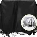 Gasadar Drum Set Dust Cover Water-Resistant Dustproof Protective Cover for Most Drum Frames and Kits with Weighted Corners and Bag 108"L x 80"W Black