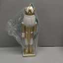 Vipush Christmas Wooden Nutcracker Soldier - 14 Inch Prince Style Figure Ornament Desktop Xmas Puppet Decor Doll Pendant for Party Store Home (Gold)