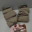 Genina Waterproof Seat Covers for Dining Room Chairs Covers Dining Chair Cover Kitchen Chair Covers (Taupe, 4 Pcs)