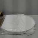 Hibbent Premium Elongated Toilet Seat with Cover(Oval) Quiet Close, One-Click to Quick Release, Easy Installation Never Loosen Hinge, Slow Close Toilet Seat and Cover, Easy Cleaning-White Color