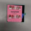 Handmade Press on Nails Duck Shape M Size/Gleamrain Medium Hand Made Hot Glue on Nails With Rhinestones and Flower Design Nude Duck Nail White French Tip for Women and Girls 10 Pcs