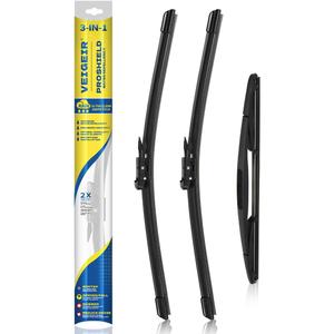 3 Pack Windshield Wiper Blades Compatible with 2009-2016 Ford Expedition Lincoln Navigator Original Factory Quality Front Rear Wipers Blade Set for My Car - 22" 22" 16"