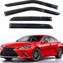KPY Rain Guards Fit for 2019-2025 Lexus ES300h ES350, Out-Channel Window Visors Vent Wind Deflectors 4PC, Car Accessories for 2019-2025 Lexus ES Series