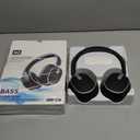 Bluetooth 6.0 Over Ear Wireless Headphones with 60H Playtime, Memory Foam Ear Cups for Home Office Travel Black