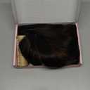 Miuric Black Mixed Brown Short Curly Wavy Wig with Bangs for Women Shoulder Length Bob Wig Women's Wigs Synthetic Heat Resistant Fiber Wigs for Daily Party Use (14 Inches)