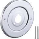 Replacement Escutcheon Plate for Moen Gibson Posi-Temp, for One-Handle Tub and Shower Faucets, Single Metal Round Shower Escutcheon Kit, Chrome