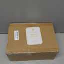 DN DECONATION Light Up Christmas Village Houses Decorations, 3-Pcs Ceramic Christmas Houses, Boho Small Winter Village Set with Lights for Tabletop Holiday Decor Table Display Farmhouse Xmas Town