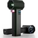 XOOPON Turbo Dryer Blower with LED Light, Air Blower for Car Drying, Instant Thrust of 1600G and 220MPH, 4 Speeds, Portable Cordless Electric Leaf Blower (Silk Black)