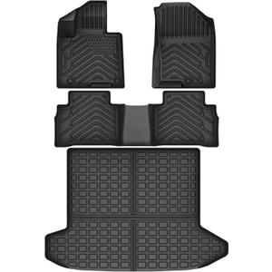 AUTOSAVER88 Floor Mats & Cargo Liner Fit for Hyundai Tucson 2022 2023 2024 2025 2026 (Non PHEV/Hybrid Models), Custom Fit for Tucson Floor Liner TPE Trunk Mat Car Mats Full Set Black