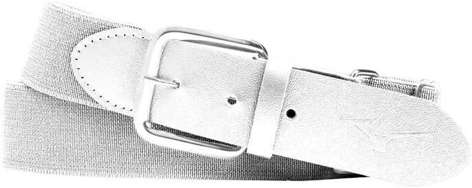 Mizuno Classic Elastic Baseball/Softball Belt | Youth and Adult (White)