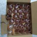 24 PCS Small Chair Leg Floor Protectors for Hardwood Floors, Round Silicone Caps with Felt Pads for 15-25 Slanted Legs, Chair Leg Covers to Protect Floors, Anti-Scratch & Noise(Clear, Fit 0.5"-0.8")