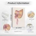 Christian Nursery Wall Art Bible Verse Canvas Wall Decor Pink Vintage Girls Nursery Poster Scripture Floral Bow Print Coquette Room Decor Pictures Jesus Artwork for Bedroom 8x10x6 Inch Wrapped Canvas