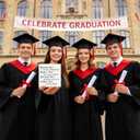 3 x Graduation Decorations 2026 - Wood Quote Sign Box Decor Graduation Gifts for Her Him Inspirational Graduate Desk Decor for Senior College Middle High School Student Boys Girls - White