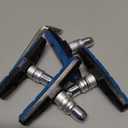 Chooee Bike V-Brake Pads, Bicycle Brake Pad Set, 2 Pairs Universal Brake Shoes (70mm/Blue Black)