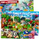 QUOKKA Floor Puzzles for Kids Ages 8-10  3X150 Piece Puzzles for Kids Ages 4-6  Search & Find Ocean Animal Kid Activities Included for 5-8 Year Old  Toddler Learning Toy Game Gift for Boys & Girls