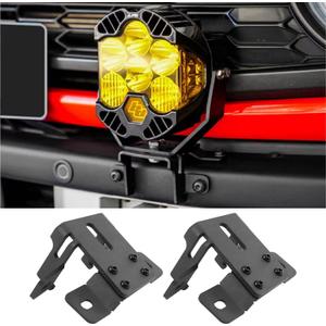 Front Bumper Ditch Light Bracket Fit for 2021-2025 Ford Bronco 2/4 Door with Heavy Duty Modular Bumper, Pod Light Work Lamp Mount Exterior Accessories