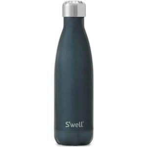 S'well Stainless Steel Water Bottle, 17oz, Blue Suede, Triple-Layered Vacuum Insulated Containers Keeps Drinks Cold for 36 Hours and Hot for 18, BPA Free, Perfect for On the Go
