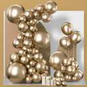 PartyWoo Metallic Gold Balloons 152pcs Different Sizes of 18 12 10 5 Inch Chrome Gold Balloon Arch Kit Garland for Birthday Graduation Baby Shower Wedding Bachelorette Party Decorations Gold-G127