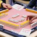 100 Pcs Galentine Valentine Paper Napkins Mahjong Cocktail Napkins Decorative Disposable Paper Tableware for Valentines Party, Game Night Girl's Night Party Ideas Bridal Shower Supplies