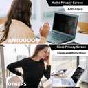 2 Pack Privacy Screen Compatible with 2019 MacBook Pro 16 Inch Screen Protector (A2141), Anti Blue Light Glare & Anti Scratch Computer Privacy Shield for Mac Pro 16.1"