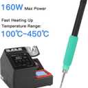 A9E Soldering Station 160W High Power Digital Display Solder Station Soldering Iron with 3pcs 210 Soldering Tips