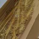 8 Pcs Christmas Tree Picks and Sprays Gold Glitter Christmas Picks 28" Christmas Glitter Feathers Leaves Stems for Christmas Tree Filler Branches Wreaths Centerpieces Holiday Decorations