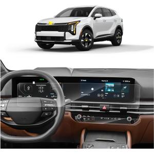 SKTU 4Pcs for 2026 Kia Sportage Screen Protector for 2026+ Kia Sportage (LX/EX/X-Line/SX/SX Prestige/X-Pro Prestige) Navigation & Air Conditioning Touchscreen Kia Sportage 2026 Accessories [Ultra Clear, Anti-Scratch&Glare]