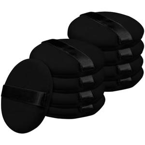 Flytianmy 18Pcs Powder Puffs, 2.16 Inch Round Face Makeup Puff for Body Loose Powder Beauty Makeup Tool Black
