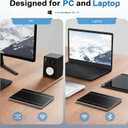 Wireless Bluetooth Trackpad for Windows 10/11, Supports 3 Connection Modes, High-Precision Multi-Gesture Touchpad, Compatible with PC Laptop Computer