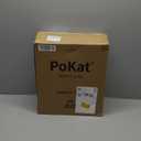 PoKat 23" MatteTextured Ceramic Table Lamps Set of 2 for Bedroom, StoneLike Modern Bedside Lamps for Night Stands, Farmhouse Nightstand Table Lamps Decor for Living Room End Table Black