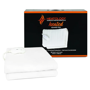 Electric Heated Throw Blanket – Fast Heating Blanket w/ 3 Heat Settings & Auto Shut-Off – Plug-In Winter Blanket for Teens & Adults – Machine Washable Electric Heated Blanket (30” x 61”, White)