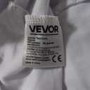 VEVOR White Tablecloths for Rectangle Tables, 2 Pack, 90 x 132 Inches, Reusable and Machine Washable Table Clothes, Wrinkle-Resistant Polyester Fabric Table Covers for Wedding, Party, Banquet