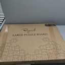 Jigsaw Puzzle Board with 4 Sorting Trays, 1000 Pieces Playing Surface with Protective Cover, 31.5" x 24" Felt Display Board