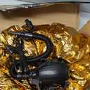 Inflatable Mirror Ball, 2m 80in Golden Inflatable, Shiny Mirror Ball with Double-Layer PVC Garden Balls for Party, Wedding, Outdoor&Indoor Decor, with 600w air Pump