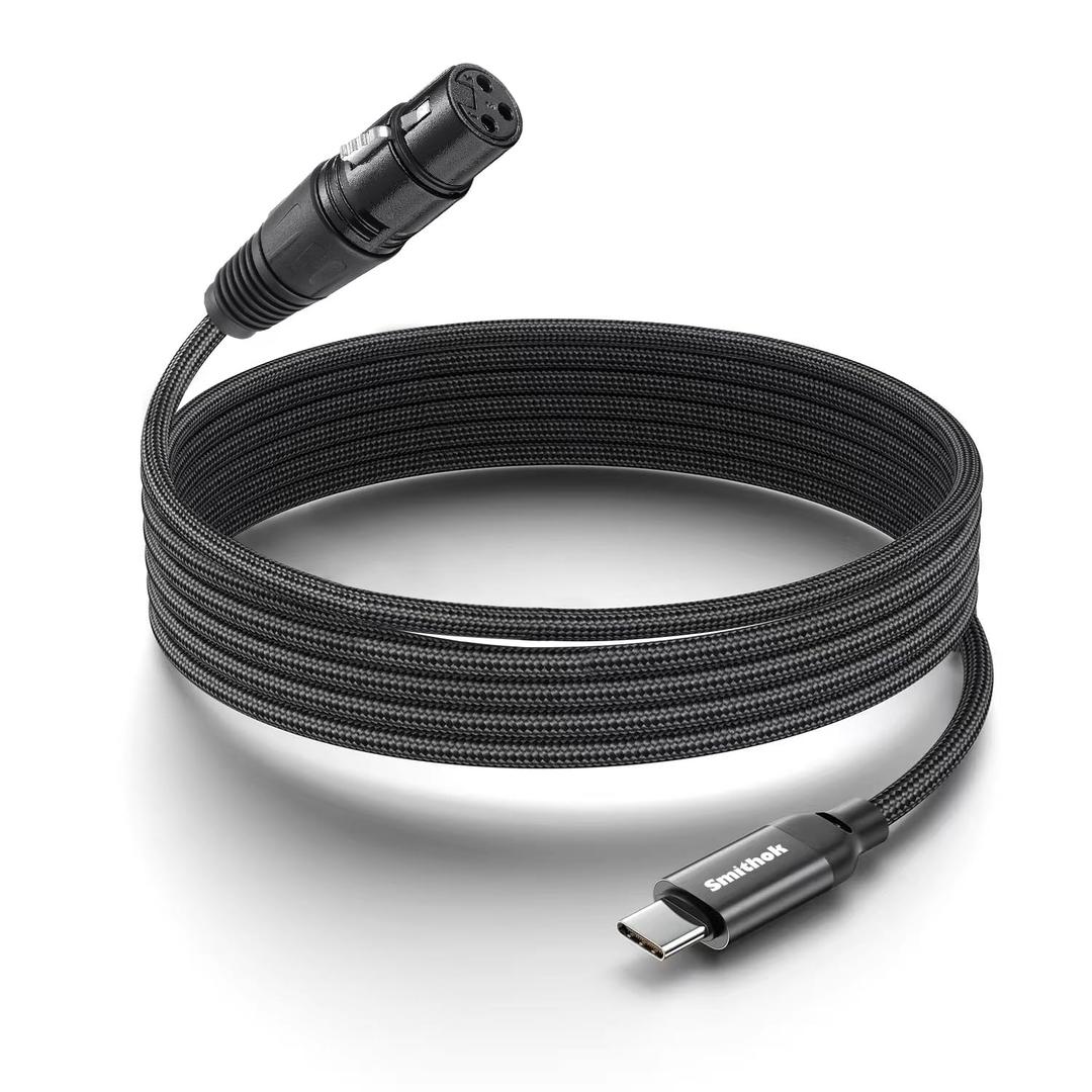 USB C to XLR Female for Microphone,Compatible Microphone Recording Audio Cable, XLR Female to USB C Microphone Audio Cable Connected to Smartphone,Tablet (3.3ft)