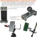 1 Inch/25mm Ball Mount Phone Holder Compatible with RAM mounts B Size Double Socket Arm for Car Bike Motorcycle Phone Mount with 1" Ball