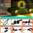 MEIKEE 7W LED Landscape Lights, 12V/24V Low Voltage Landscape Lighting IP66 Outdoor Spotlights Warm White Garden Lights with Connectors for Pathway Yard Patio 12 Pack