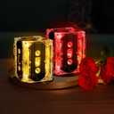 Halloscume 10 Sets 80s Party Decorations 90s Cassette Tape Bucket Centerpiece Tape Radio Boombox Birthday Party Table Neon Light Decorations for 1980 1990 Hip Hop Supplies