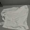 Off The Shoulder Tops for Women - Tie Shoulder Ruched Going Out Slim Fit Solid Y2K Tops White (White, L)
