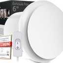 6 Inch Bathroom Exhaust Fan with Switch, Upgraded Exhaust Fan 35dB Low Noise IPX4 Waterproof Household Ventilation Fans, Window Ceiling Wall Mount Vent Fan for Attic Basement Garage Washroom P202A2 (White)