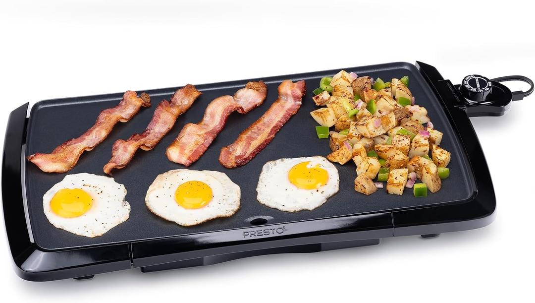 Presto 07030 Cool Touch Electric Griddle 11.31"D x 22.43"W x 2.37"H